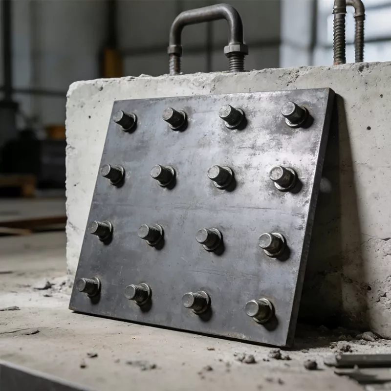 แผ่นเหล็กฝังตัว